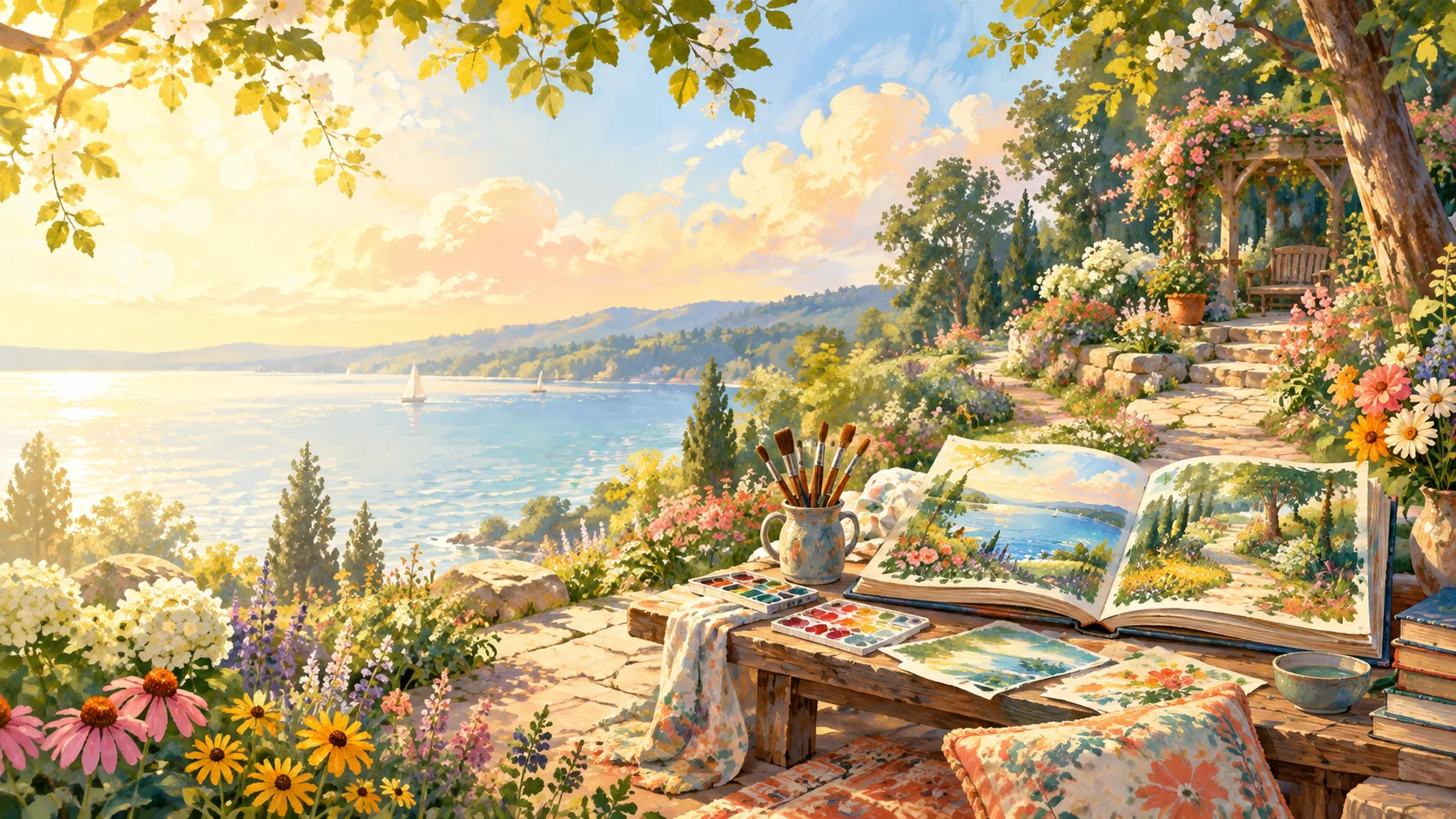 Illustrated artwork from Bria’s Story Garden